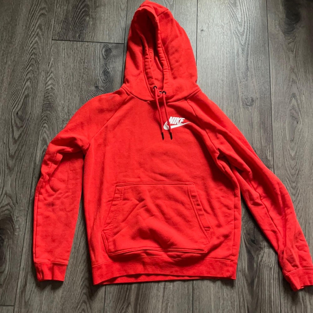 Hot red Nike hoodie